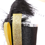 Diadema Mini Sombrero de Copa con Plumas