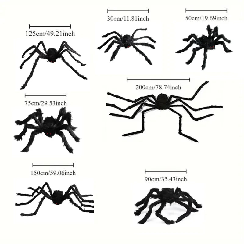 Araña Gigante de Peluche para Halloween