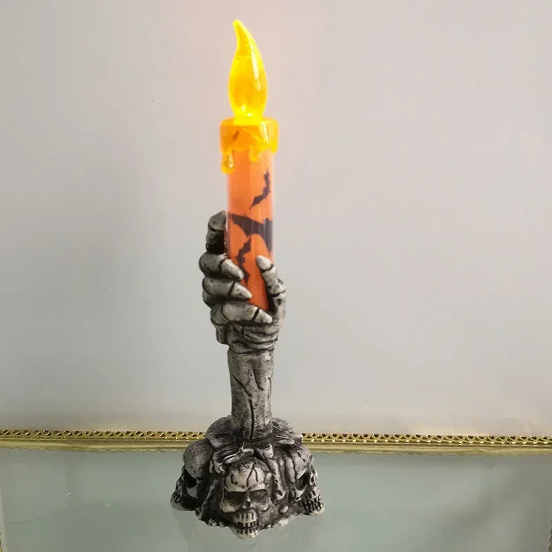 Vela LED Calavera de Halloween