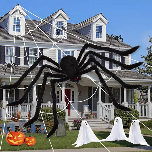 Araña Gigante de Peluche para Halloween