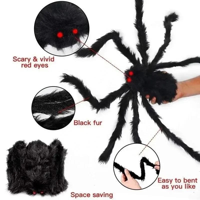Araña Gigante de Peluche para Halloween