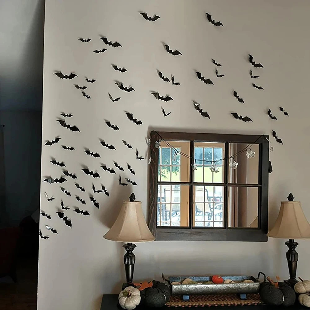 Murciélagos 3D de Halloween para Pared
