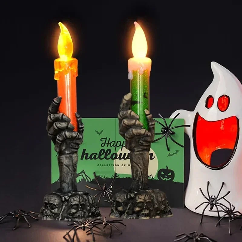 Vela LED Calavera de Halloween