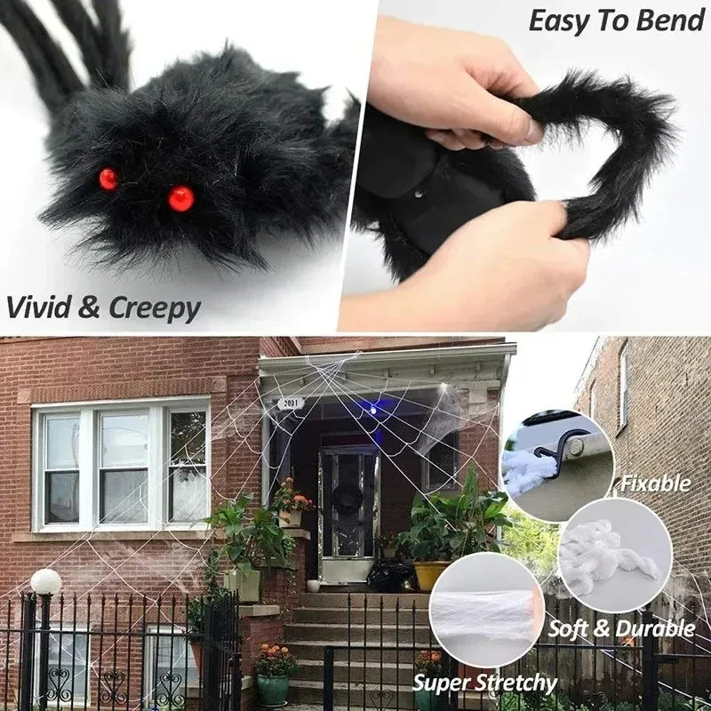Araña Gigante de Peluche para Halloween