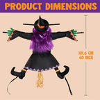 Bruja Colgante para Árbol de Halloween